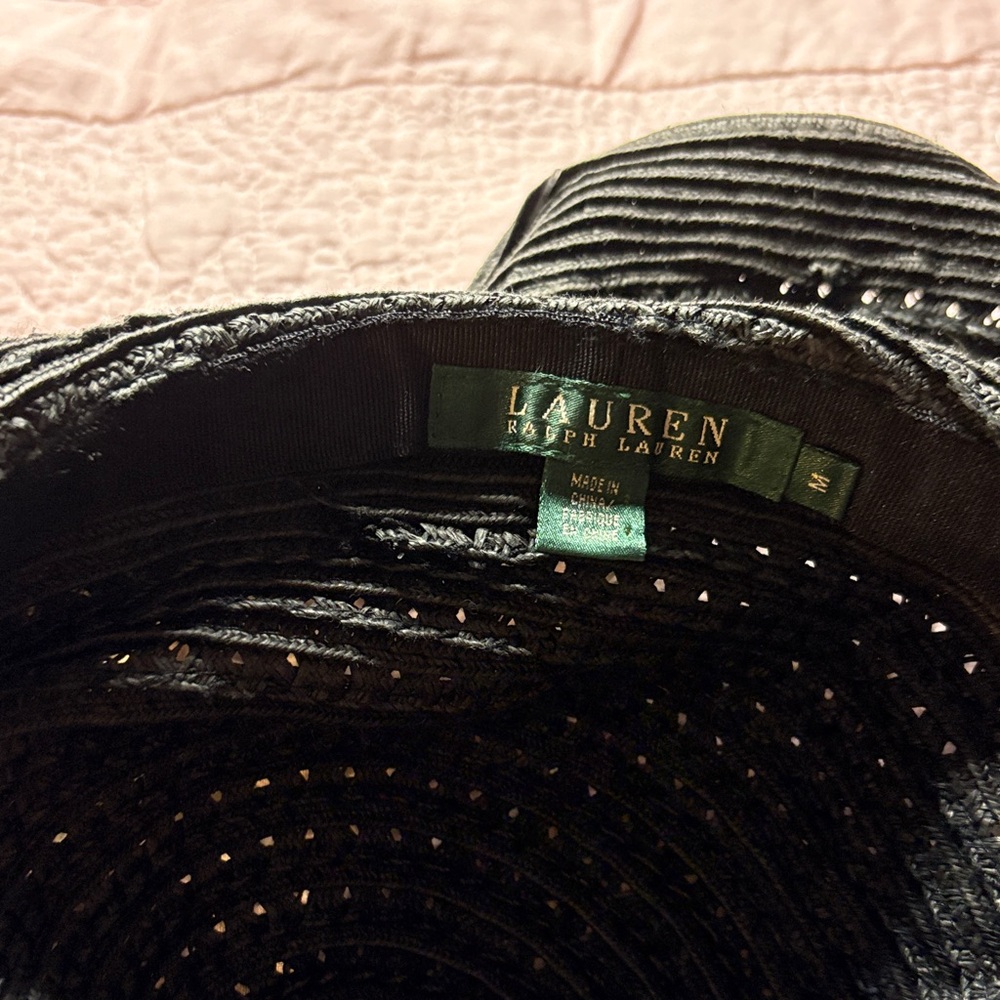 Lauren Ralph Lauren Textured Black Hat